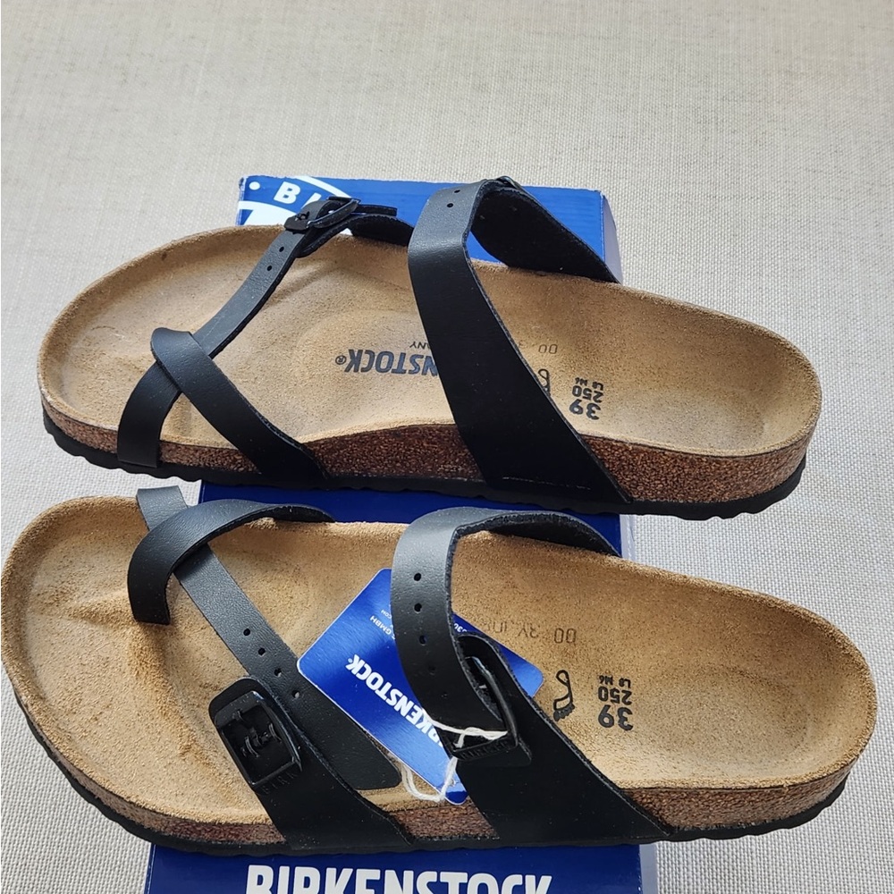 Women’s Birkenstock Black Cross-Strap Sandals - Picture 4 of 4